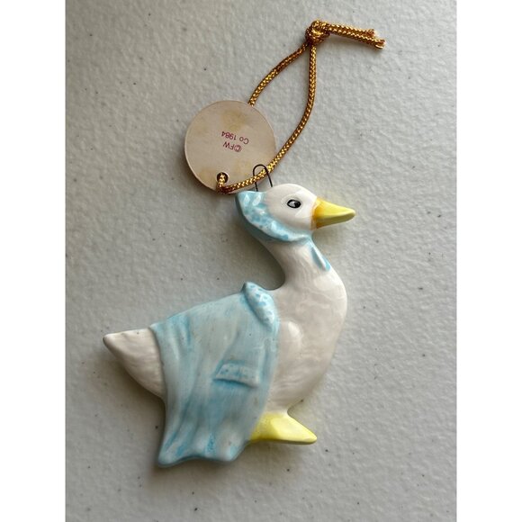 Rebeccah Puddle Duck Collectible Ornament Beatrix Potter Ceramic Figurine 1984 - Picture 2 of 5